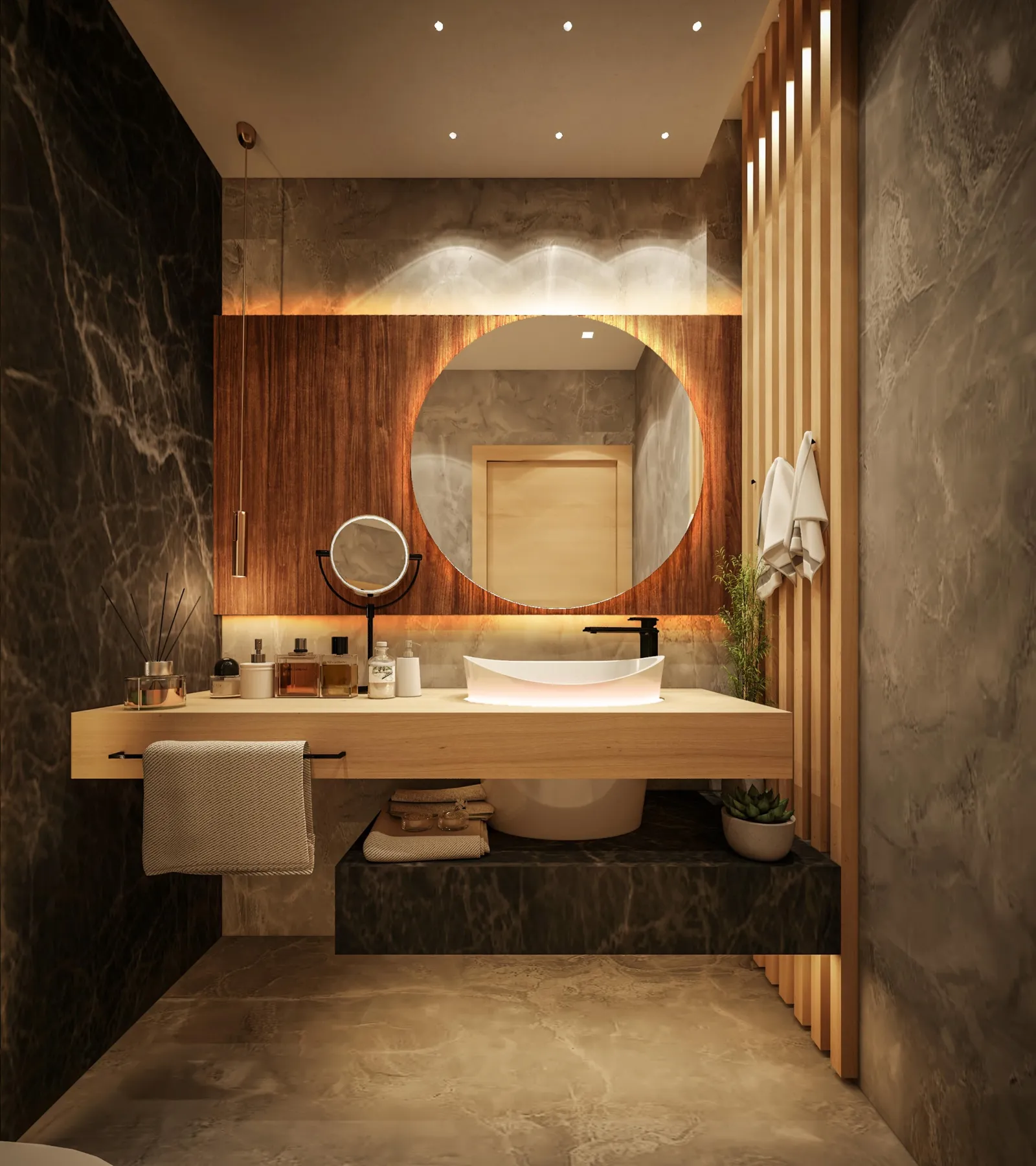Luxury villa bathroom design