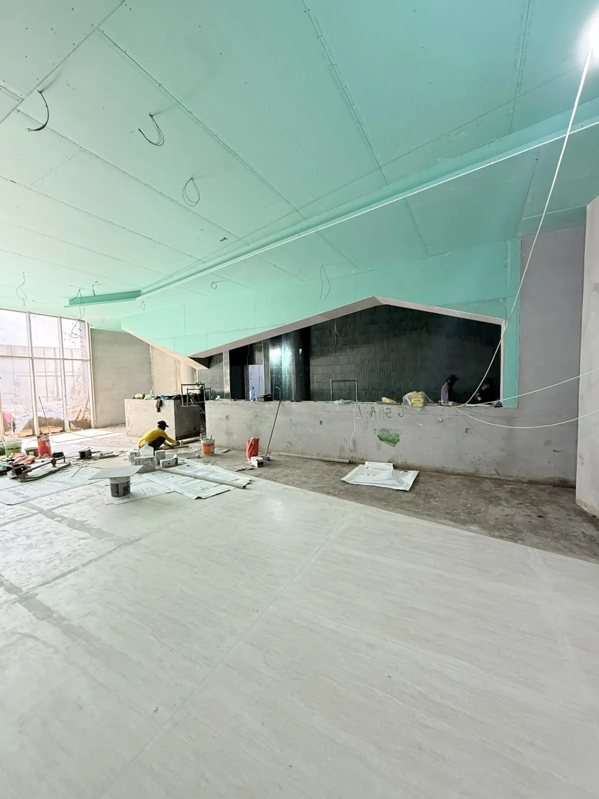 Restaurant site fit-out progress